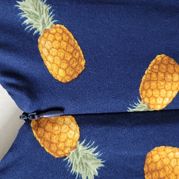 Eva Rose Fit and Flare Pineapple Dress - Picture 4 of 6